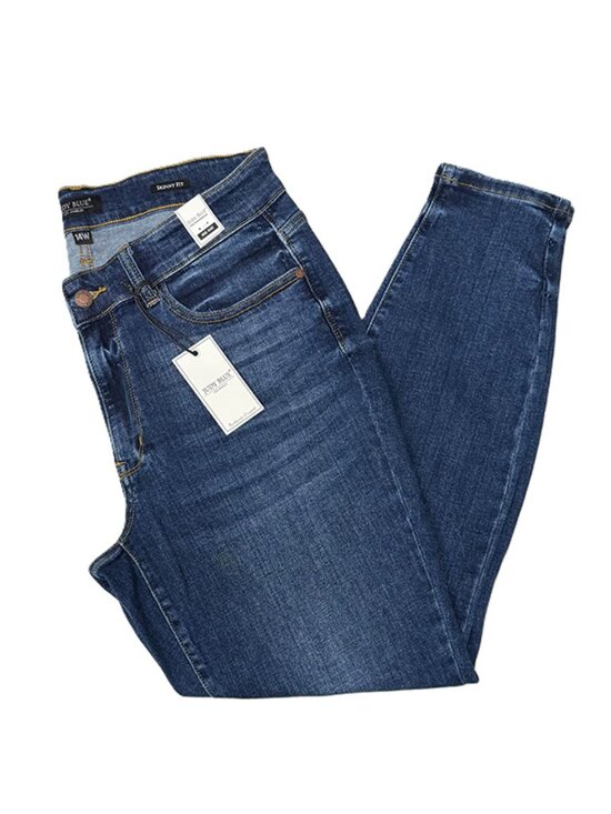 Judy Blue Denim - Judy Blue PLUS Hand sand wash basic skinny